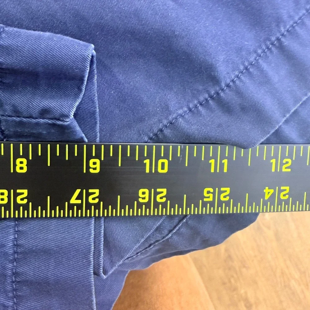 Vintage Polo Ralph Lauren Tyler Short Men 50B Navy Blue Pleated Chino Big & Tall